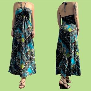 Paisley maxi dress